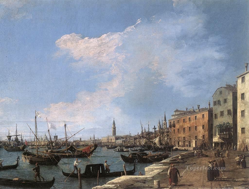The Riva Degli Schiavoni Canaletto Oil Paintings